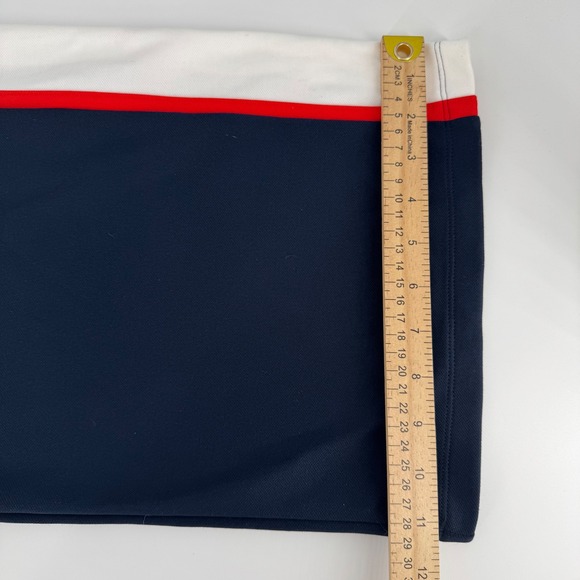 Tory Sport Wide Leg Track Pants Navy White Red Women's M NWT - Picture 8 of 9